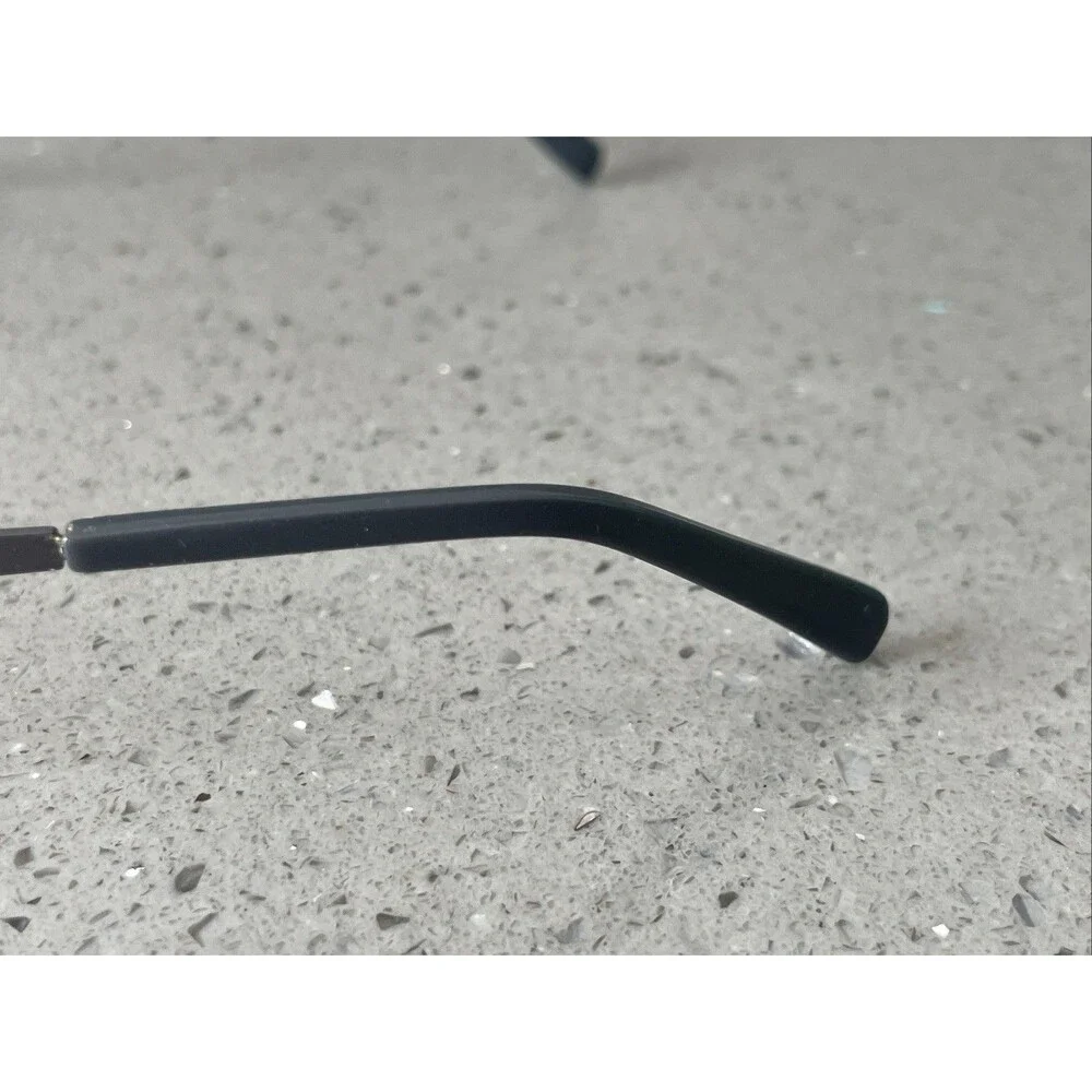 Eyes Of Faith Eyeglasses Frames ONLY 1009 53-18-140 Navy Half rim rectangle